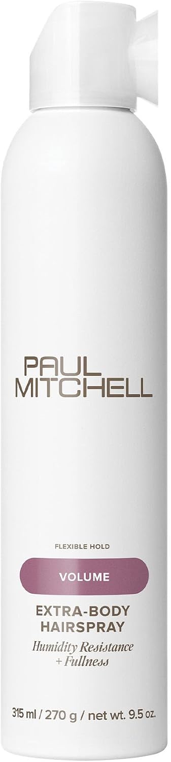 Paul Mitchell Extra-Body Hairspray, Flexible Hold, Maximum Volume + Humidity Resistance, For Fine Hair