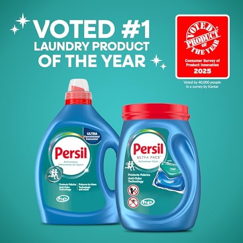 Persil Activewear Clean Liquid Laundry Detergent, 82 Loads, 82.5 Fl Oz