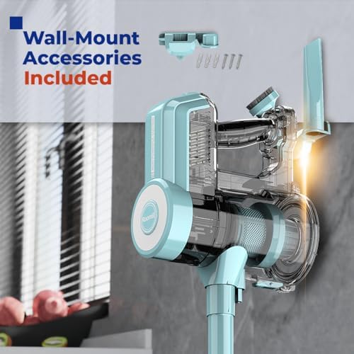 Roomie Tec Corded Stick Vacuum Cleaner for Home, 450W High Suction Power