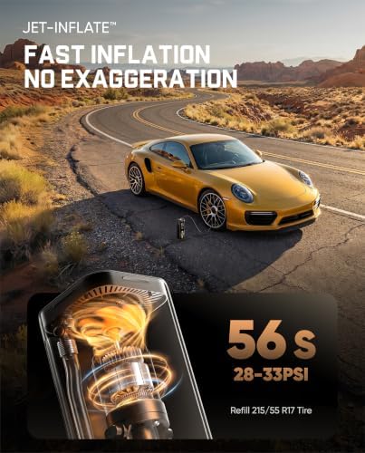 Fanttik X8 APEX Tire Inflator Portable Air Compressor, 1 Min Fast Inflation