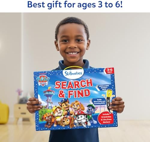Skillmatics Search and Find – PAW Patrol, Preschool Activity, Gift for Kids