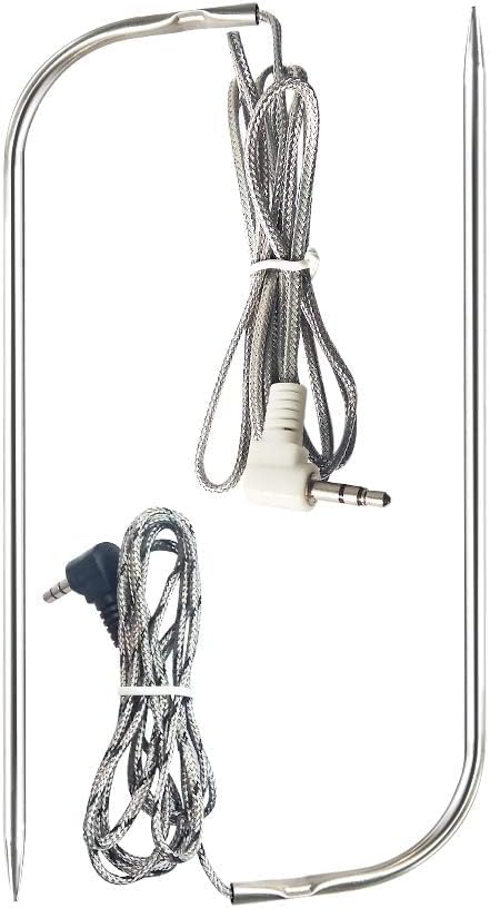 2 Pack Meat Probe Replacement for Traeger Grills, 3.5mm Plug, BAC329 BAC289