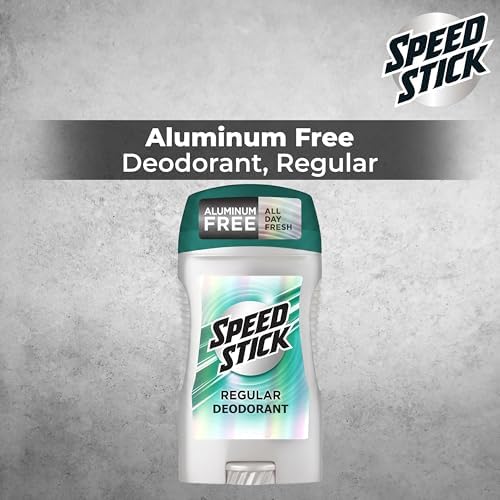 Speed Stick Aluminum Free Men's Deodorant, Regular, 3 oz (4 Pack)