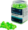 Flents Protechs Quiet Contour Foam Ear Plugs, NRR 33, 10 Pair, Green