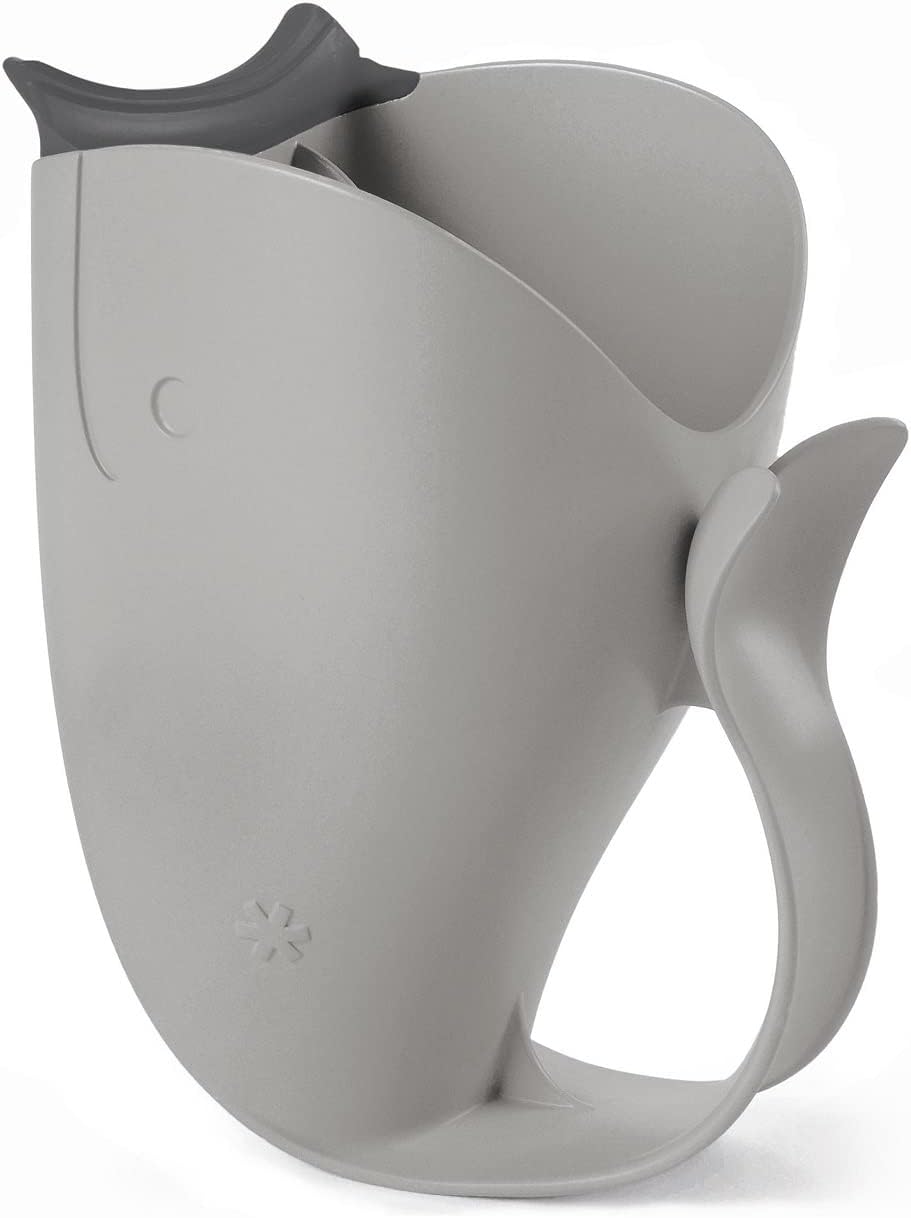 Skip Hop Baby Bath Rinse Cup MOBY Tear-free Waterfall Rinser Grey Age 0+