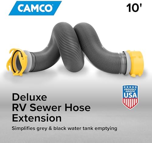 Camco Deluxe 10-Foot RV Sewer Hose Extension - Made in the USA
