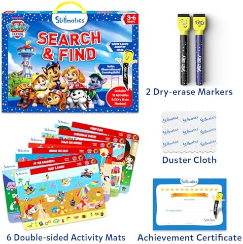 Skillmatics Search and Find – PAW Patrol, Preschool Activity, Gift for Kids