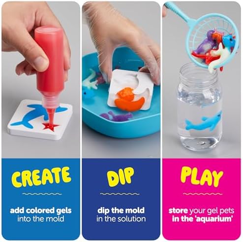 Magic Gel Water Pets Kit for Kids - Gifts for Kids - Squishy Maker Set