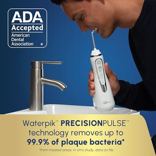 Waterpik Cordless Advanced Portable Water Flosser, Rechargeable, White