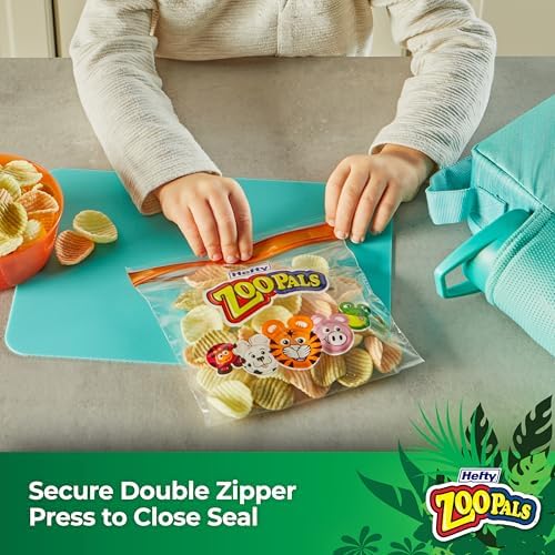 Hefty Zoo Pals Sandwich Bags 50ct