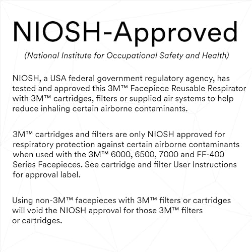 3M Reusable Respirator Half Facepiece 7502, NIOSH, Medium