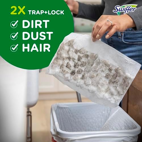 Swiffer Sweeper Heavy Duty Dry Multi-Surface Cloth Refills for Floor Sweeping and Cleaning, Unstopables Fresh Scent, 20 Count
