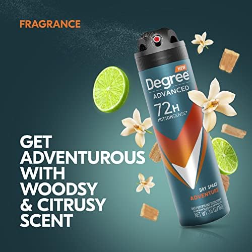 Degree Men Advanced Antiperspirant Deodorant Dry Spray Adventure 3.8 oz
