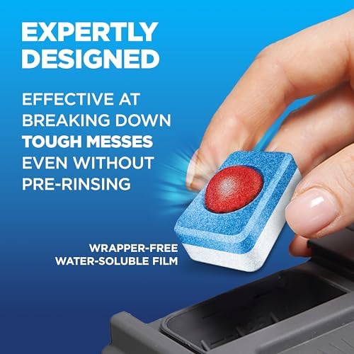 Finish Powerball Dishwasher Pods, Dishwasher Tablets Wrapper Free Formula, Unscented, 84 Count