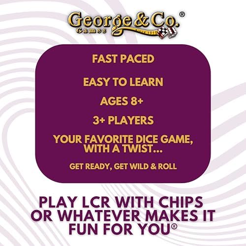 George and Company GEO0723 LCR (R) Wild Dice Game