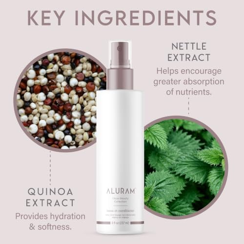 ALURAM Coconut Water Leave-In Conditioner for Healthy, Hydrated Hair, 8 Fl Oz