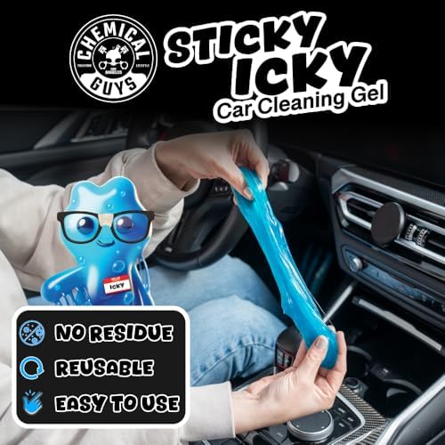 Chemical Guys, Sticky Icky Cleaning Gel, Green Apple & Strawberry, 2 Pack