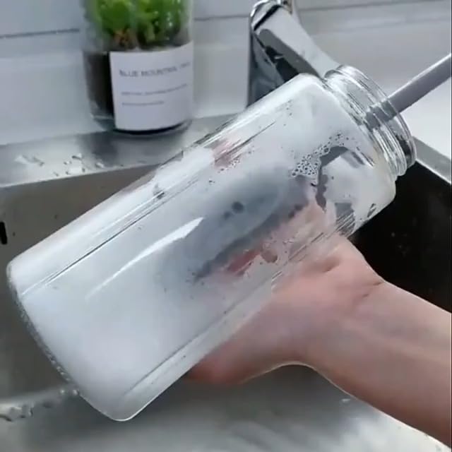 2PCS[Long-Handled Brush for Cleaning] Versatile Long-Handled Silicone Brush for Cups & Bottles - Reusable, Ideal for Kitchen, Bathroom, Car Cleaning, Bathroom Cleaning Tools