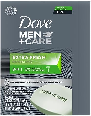 DOVE MEN + CARE 3 in Cleanser for Body, Face, and Shaving 1 Bar 3.75 oz