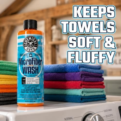 Chemical Guys Microfiber Wash & Towel Detergent, Deep Cleans, 16 oz