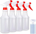 Empty Spray Bottles 16oz/2Pack - Adjustable Spray Bottles for Cleaning