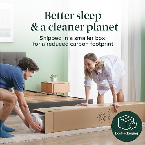 Zinus 6 Inch Twin Foam and Spring Hybrid Mattress, Medium Firm Feel