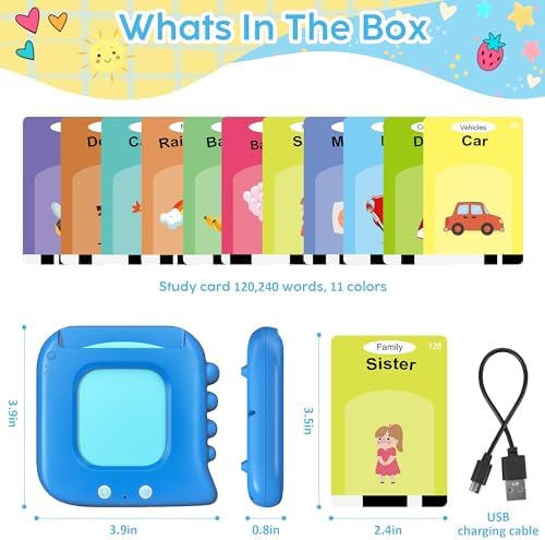 Talking Flash Cards,Kids Toddler Flash Cards with 240 Sight Words