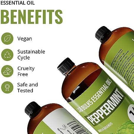 Lab Bulks Essential Oil Peppermint 16 oz Essential Oil