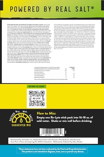 Redmond Re-Lyte Sugar Free Electrolyte Powder Packets (Lemon Lime) 30ct