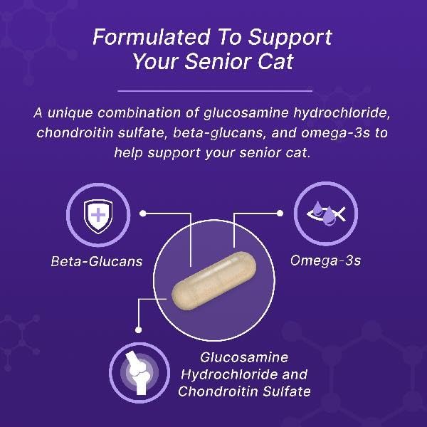 Nutramax Cosequin Senior Joint Supplement for Cats, Sprinkle Capsule, 60ct