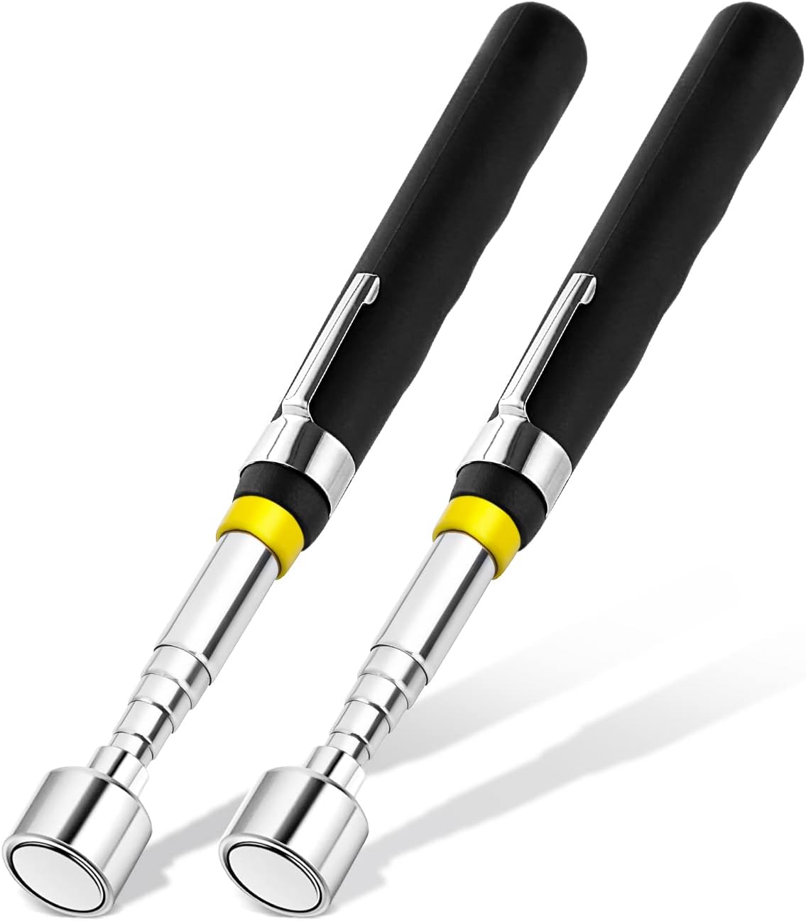 1 Piece 3.5LBs Telescoping Magnetic Pickup Tool, with Pen Clip Design, Magnet Stick Rod Extendable 5.1" to 25.4" for Men, Birthday, Father's Day, Christmas Gift
