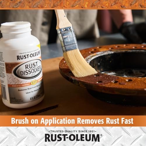 Rust-Oleum Rust Dissolver Jelly | Heavy-Duty Corrosion Remover for Metal Tools, Cars, Bikes, Grills, Bolts, Firearms & More | 8 oz