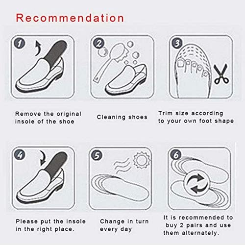 Height Increase Insoles Air Taller Cushion Shoes Insoles 4-Layer Heel Insert for Men
