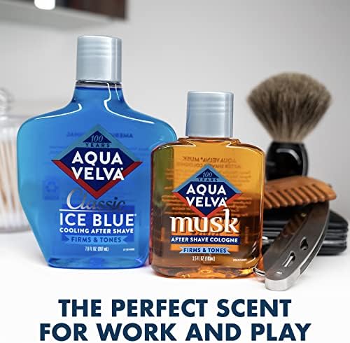 Aqua Velva Musk After Shave for Men, Long Lasting Scent, 3.5 Fl Oz