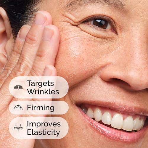 Multi-Peptide + Hyaluronic Acid, Anti-Aging Peptide Serum for Crow’s Feet, Elasticity & Firmness, 1 Fl Oz
