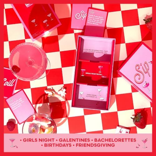 Sip or Spill, Girls Night Drinking Party Game for Adults by Relatable