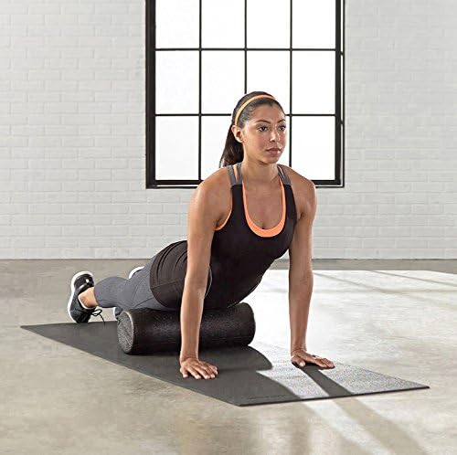 Amazon Basics High-Density Foam Roller for Exercise and Recovery, 18 Inches, Black