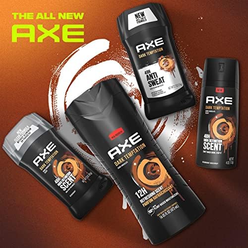 AXE Antiperspirant Stick For Men Dark Temptation Fresh Scent 2.7oz 4 Count