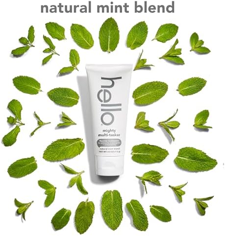 hello 8-in-1 Mighty Multi-Tasker Fluoride Toothpaste, Mint, 2 Pack, 4 oz