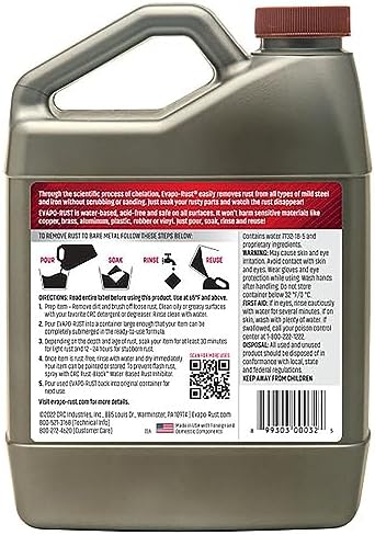 Evapo-Rust CRC Heavy Duty Rust Remover for Metal and Tools - 32 oz