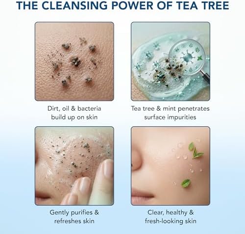 Botanic Hearth Tea Tree Face Wash With Mint - 16 Fl oz