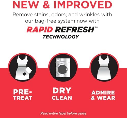 Dryel At-Home Dry Cleaner, Stain & Wrinkle Remover for Delicates, 8 Loads
