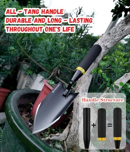 Kemaier Heavy Duty Gardening Hand Trowel - Carbon Steel Shovels Tool