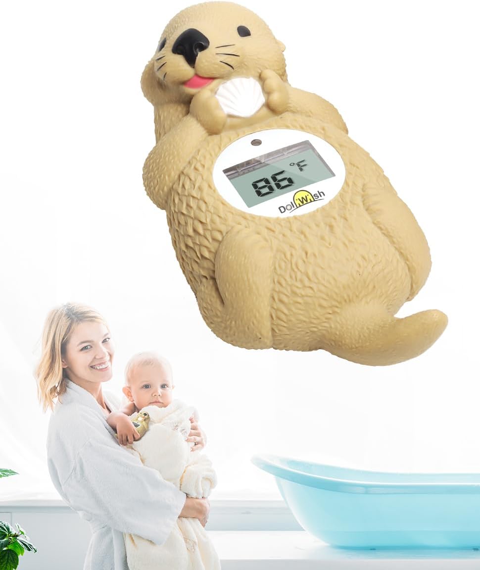 Baby Bath Thermometer for Infants Otter Baby Water Thermometer for Bathtub