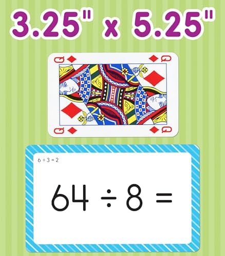 Carson Dellosa 3-Pack Math Flash Cards, Ages 8-12, Multiplication