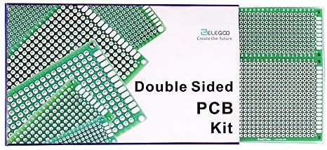 ELEGOO 32Pcs Double Sided PCB Board Prototype Kit for DIY Soldering