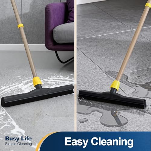 Yocada Floor Squeegee Scrubber Adjustable Telescopic Pole Heavy Duty 54.3"