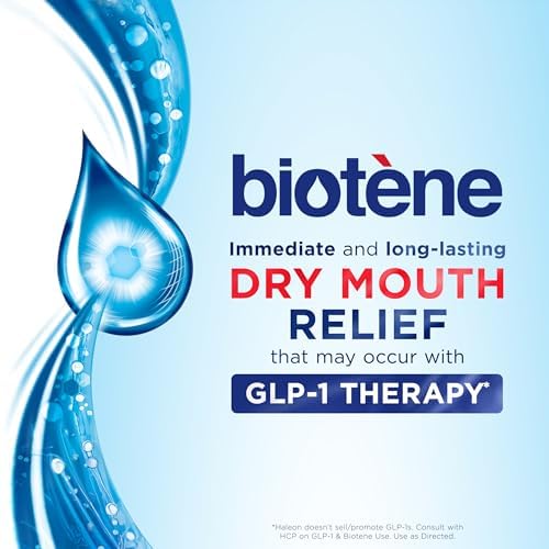 Biotene Oral Rinse Mouthwash for Dry Mouth, Fresh Mint, 16 fl oz
