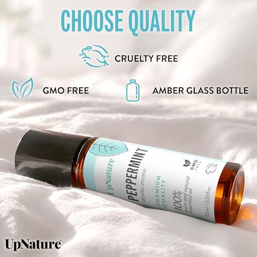 UpNature Peppermint Oil Roll On for Pregnancy Nausea & Morning Sickness