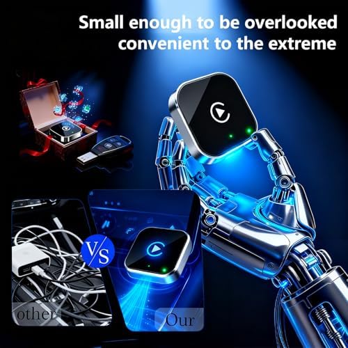 2026 Upgraded Wireless CarPlay Adapter for iPhone & Android Device